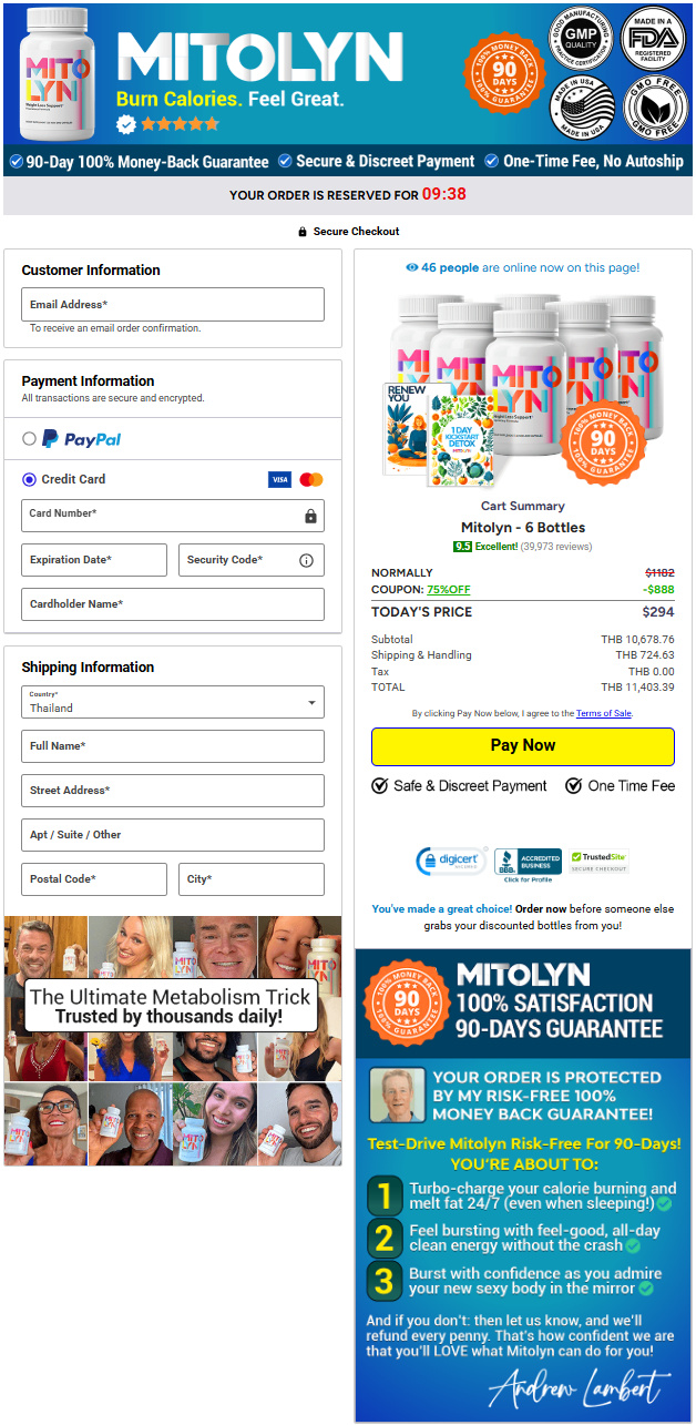 Mitolyn Official Website Secure Order Page